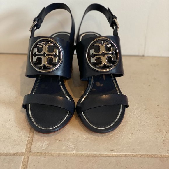 Tory Burch Metal Miller 65mm Wedge - Picture 2 of 3